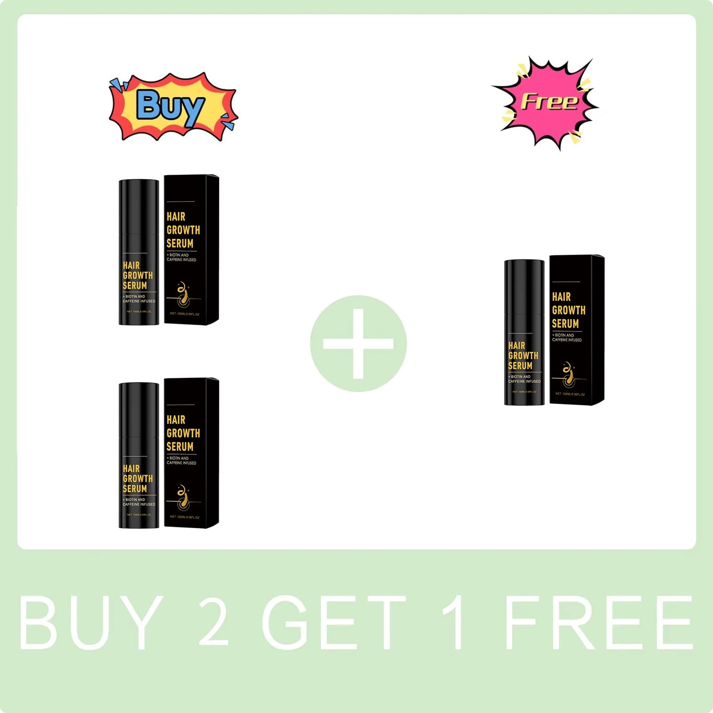 Biotin & Caffeine Hair Growth Serum | Scalp Repair & Regrowth Treatment