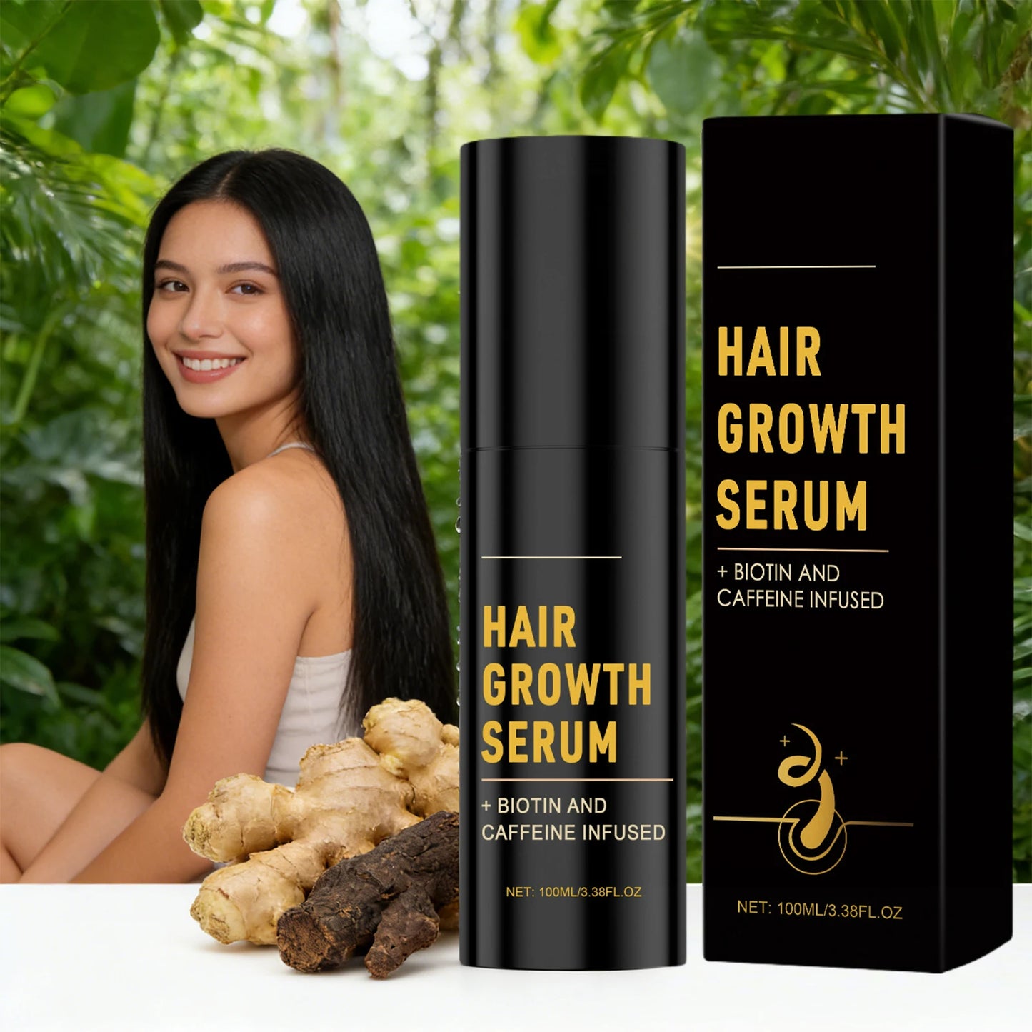 Biotin & Caffeine Hair Growth Serum | Scalp Repair & Regrowth Treatment